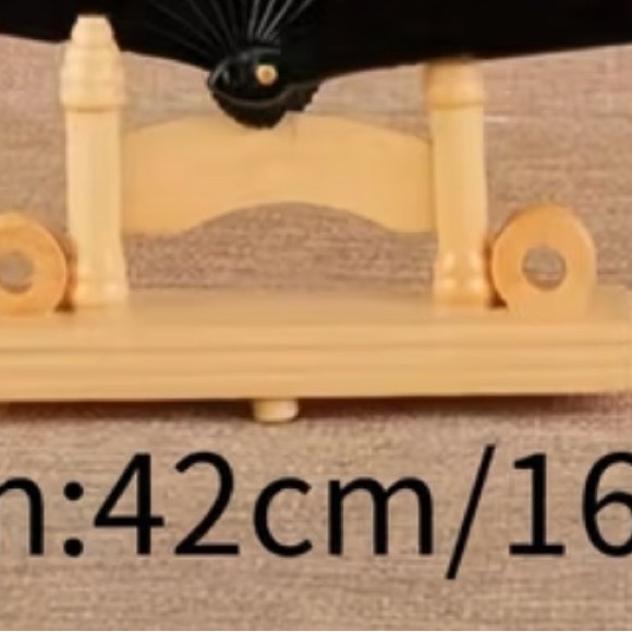 Turquoise Floral Folding Hand Fan - Picture 2 of 2